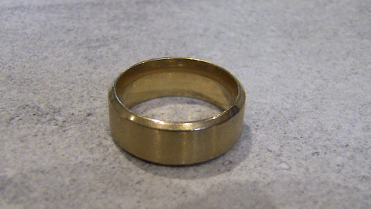 Titanium Ring - 8mm Gold